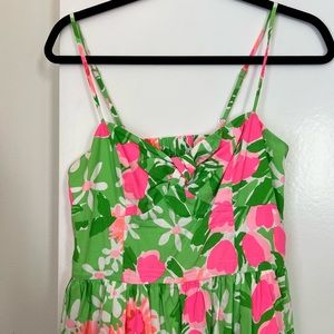 Pink and Green Floral Lilly Pulitzer Dress
